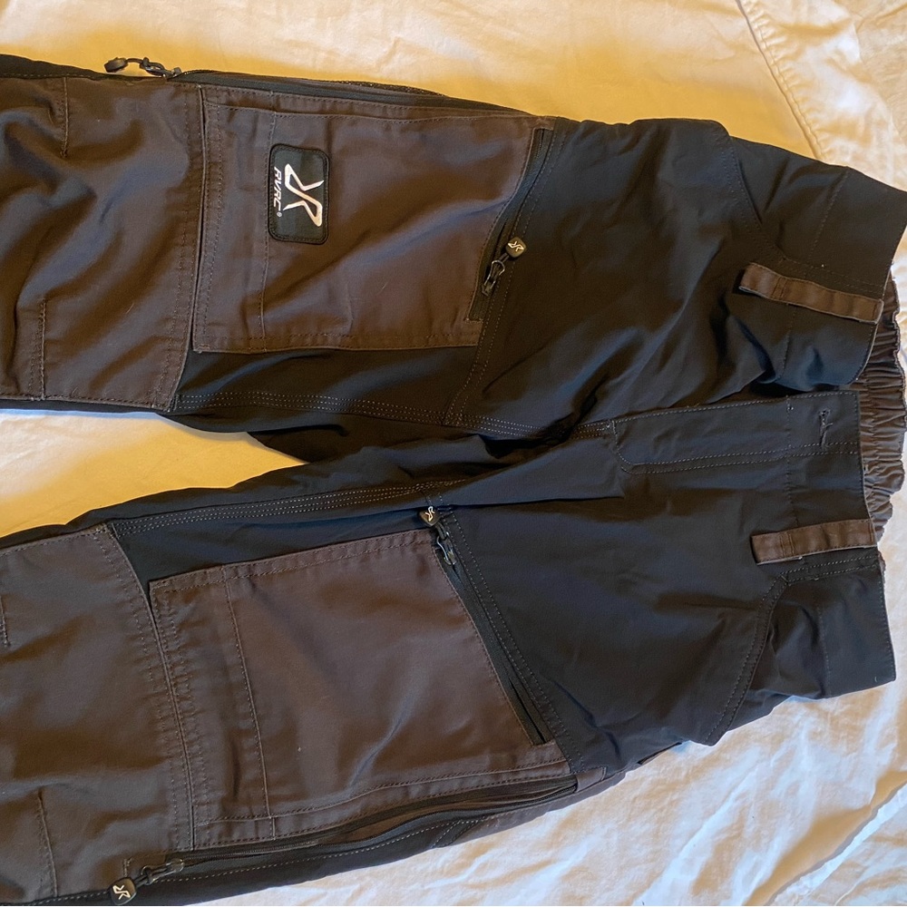 Revolutionary Race GP Black & Tan Women’s Cargo Pants with Zip Pockets